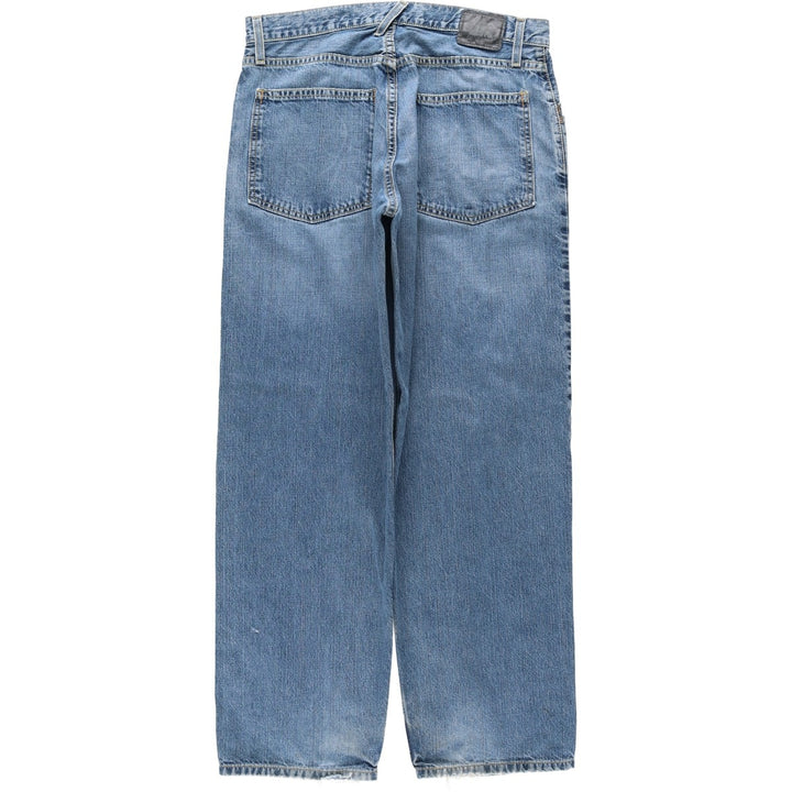 00'S Levi's SILVER TAB BAGGY tapered denim pants for men, size w34 cotton blue type Vintage Second Hand