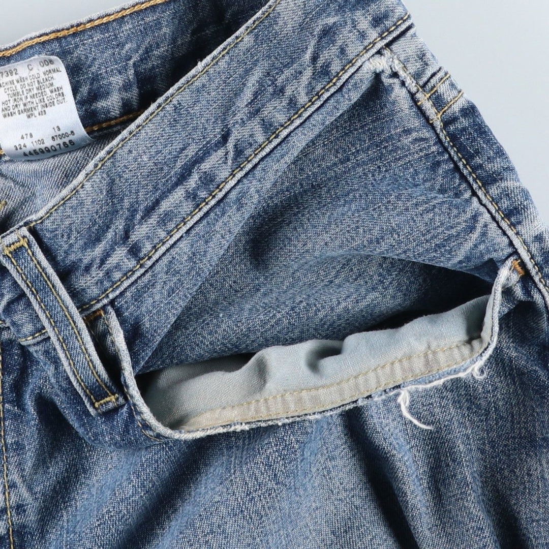 00'S Levi's SILVER TAB BAGGY tapered denim pants for men, size w34 cotton blue type Vintage Second Hand