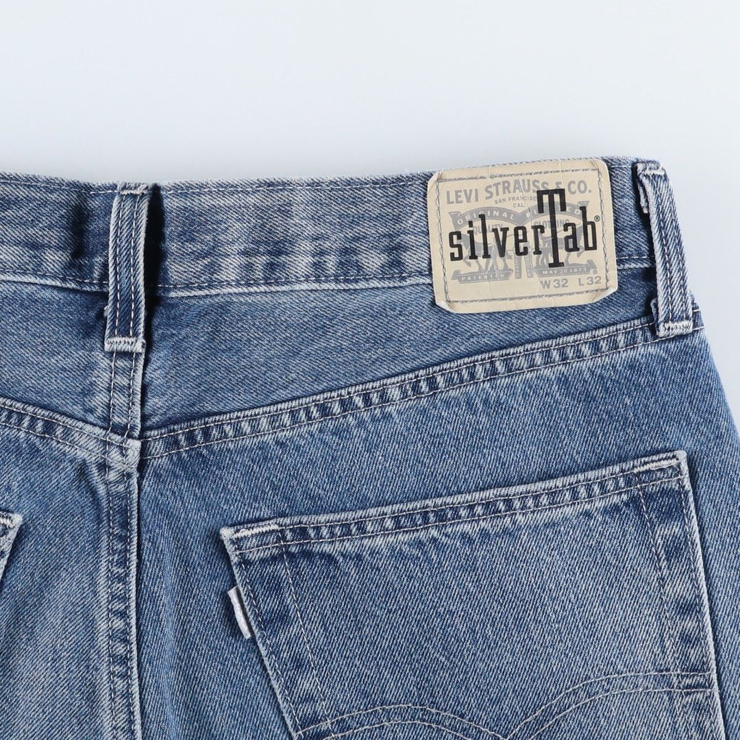 Levi's SILVER TAB Tapered Denim Pants, Men's W34 (approx.) cotton blue type Vintage Second Hand