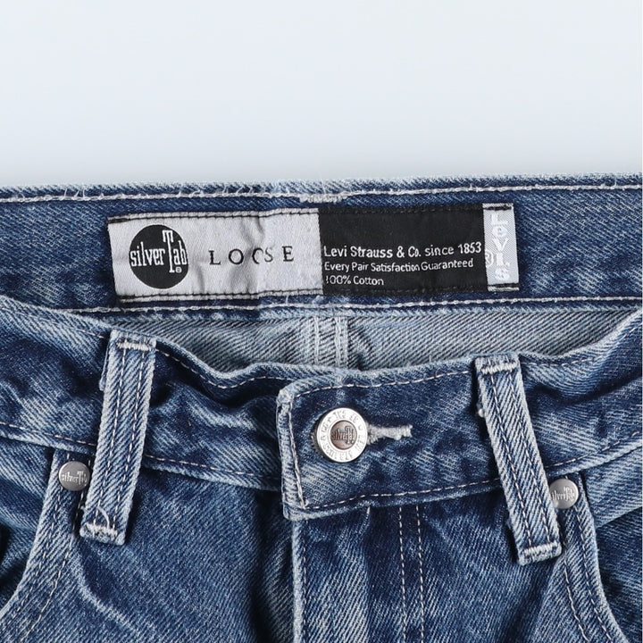 Levi's SILVER TAB Tapered Denim Pants, Men's W34 (approx.) cotton blue type Vintage Second Hand