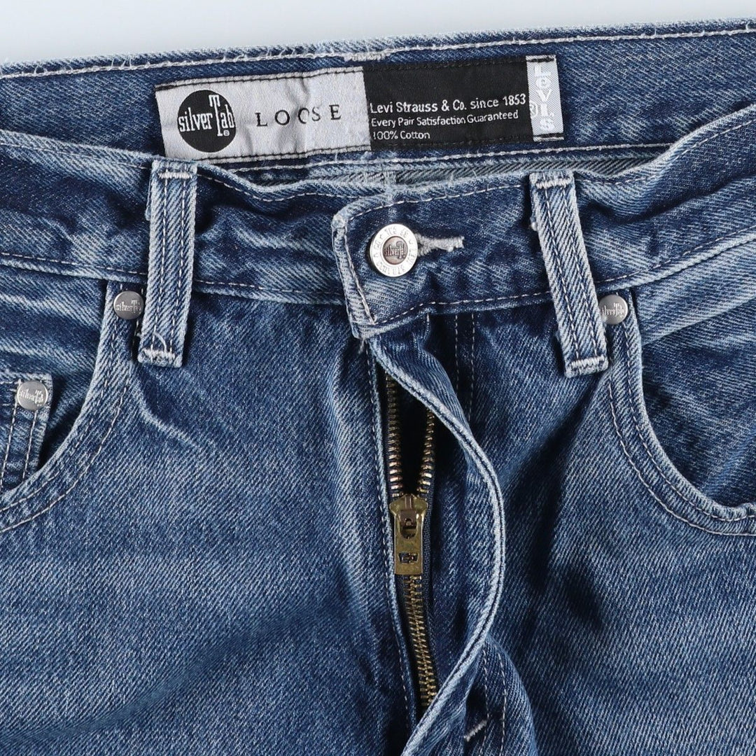 Levi's SILVER TAB Tapered Denim Pants, Men's W34 (approx.) cotton blue type Vintage Second Hand