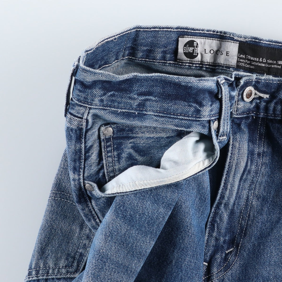 Levi's SILVER TAB Tapered Denim Pants, Men's W34 (approx.) cotton blue type Vintage Second Hand