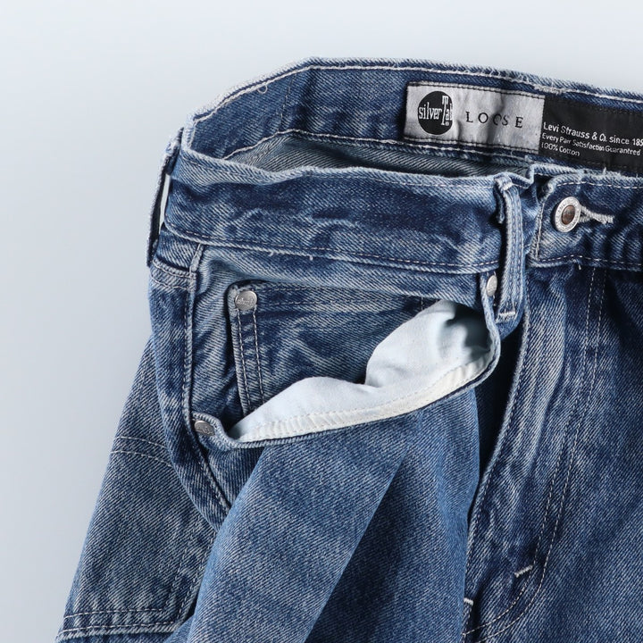 Levi's SILVER TAB Tapered Denim Pants, Men's W34 (approx.) cotton blue type Vintage Second Hand