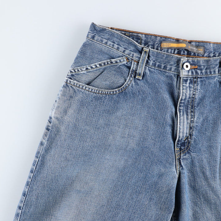 2000'S Levi's SILVER TAB BAGGY Tapered Denim Pants, Men's W35 (approx.) cotton blue type Vintage Second Hand