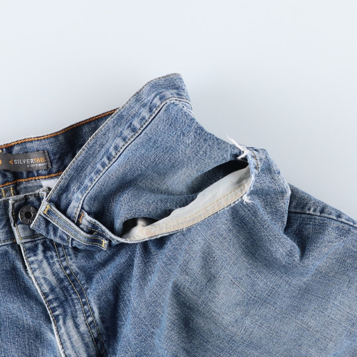 2000'S Levi's SILVER TAB BAGGY Tapered Denim Pants, Men's W35 (approx.) cotton blue type Vintage Second Hand