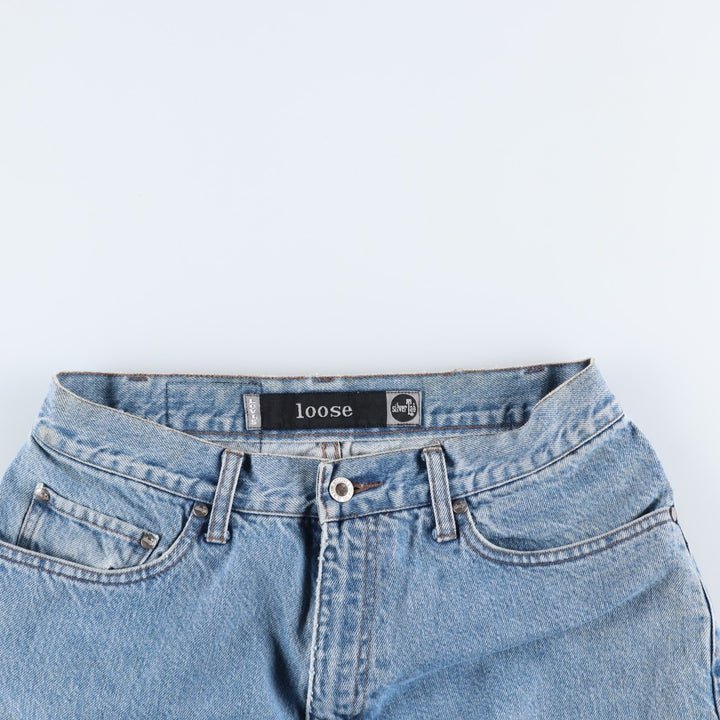 1990'S Levi's Silver Tab Loose Tapered Denim Pants, Made in USA, Men's W30 (approx.), Vintage cotton blue type Vintage Second Hand