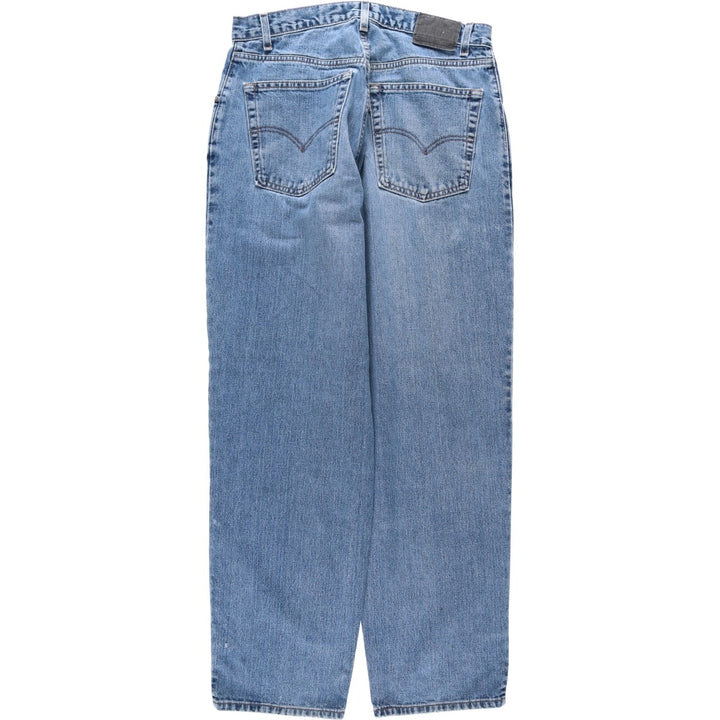 90'S Levi's SILVER TAB BAGGY Tapered Denim Pants Made in USA Men's W34 Vintage cotton blue type Vintage Second Hand