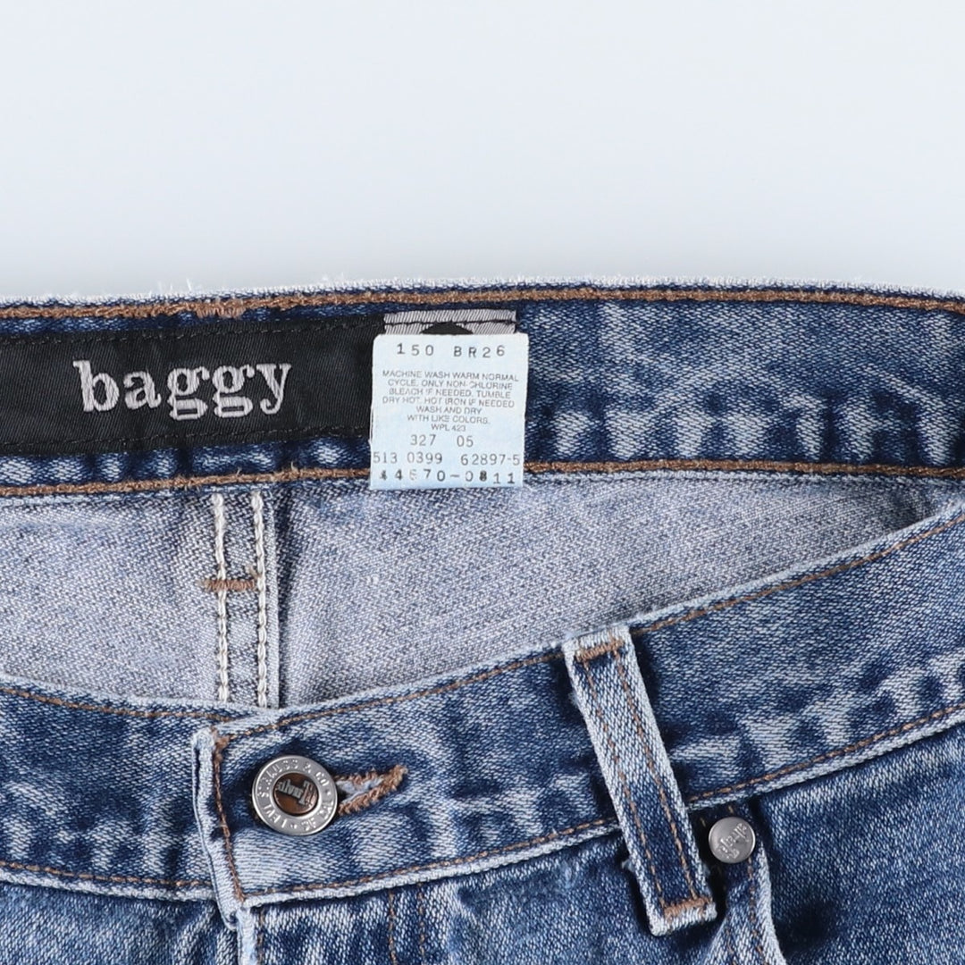 90'S Levi's SILVER TAB BAGGY Tapered Denim Pants Made in USA Men's W34 Vintage cotton blue type Vintage Second Hand