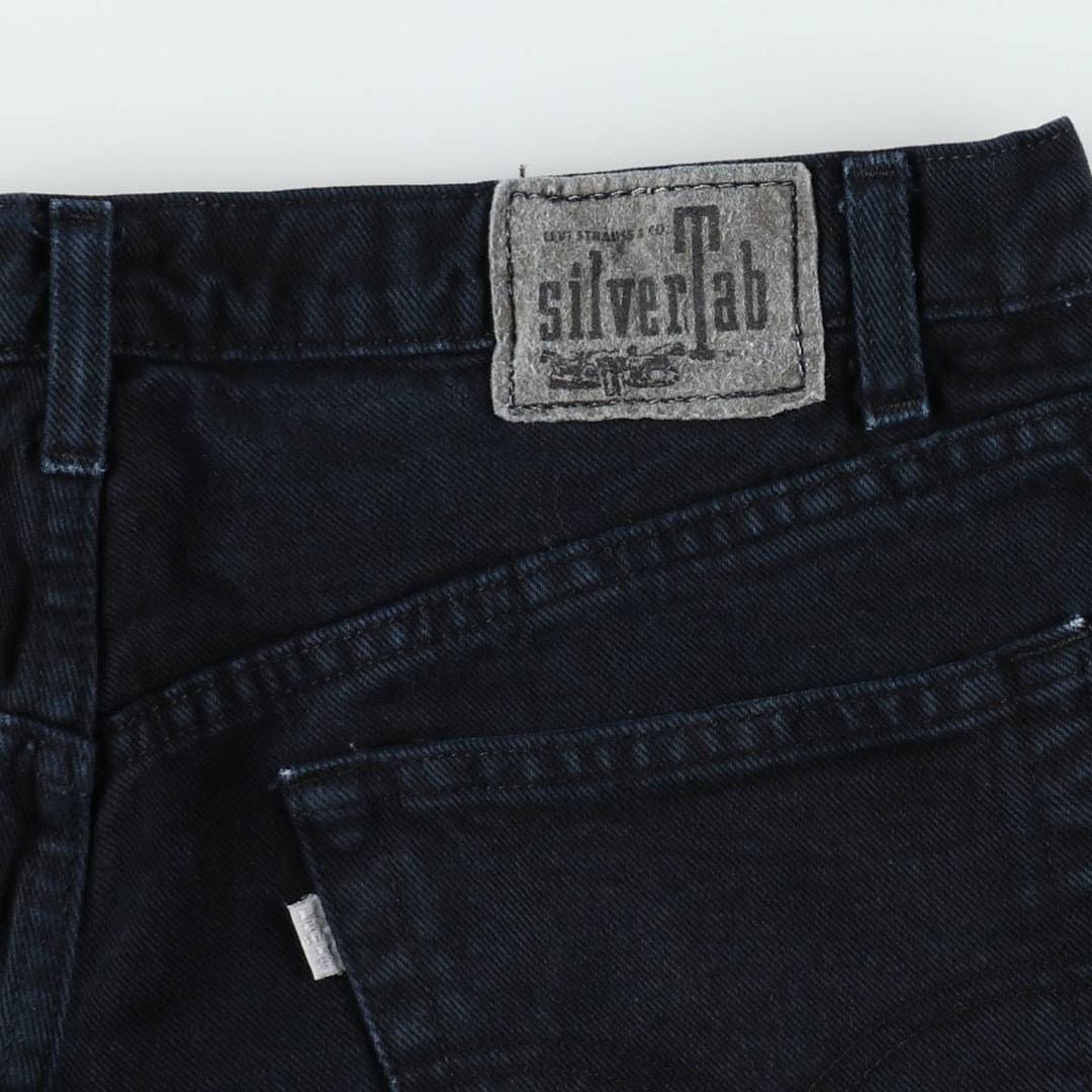 90'S Levi's SILVER TAB BAGGY tapered denim pants for men, w36 equivalent, vintage unclear navy blue type Vintage Second Hand