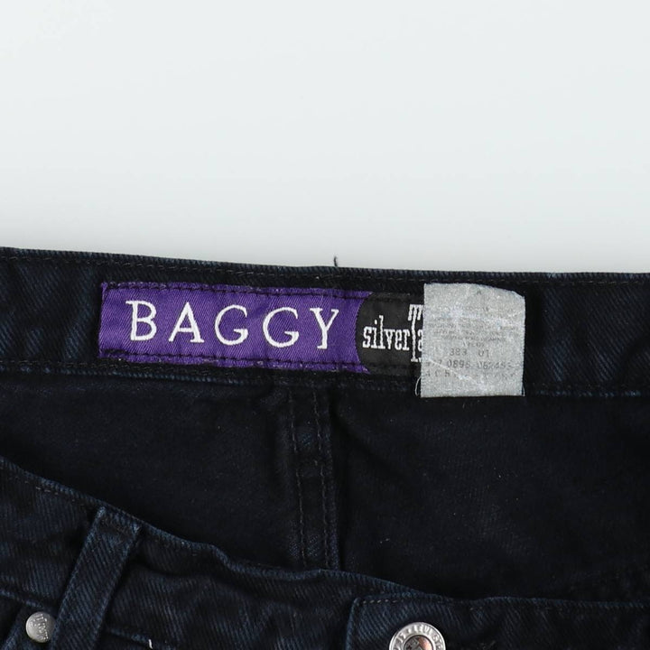 90'S Levi's SILVER TAB BAGGY tapered denim pants for men, w36 equivalent, vintage unclear navy blue type Vintage Second Hand