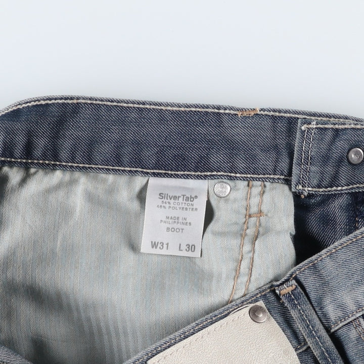 2000'S Levi's Silver Tab Bootcut Denim Pants, Men's Size W31 (approx.) cotton blue type Vintage Second Hand