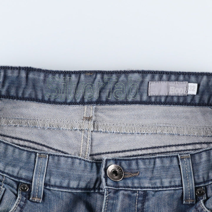 Levi's SILVER TAB Bootcut Denim Pants, Men's W35 (approx.) cotton blue type Vintage Second Hand