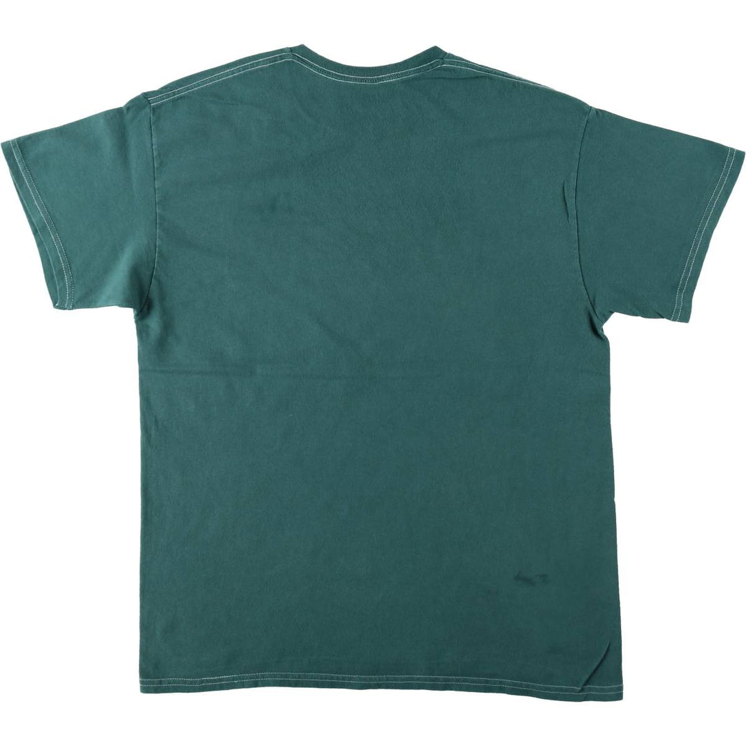 NIRVANA Nirvana Band T-shirt, Band T, Men's L size cotton green type Vintage Second Hand