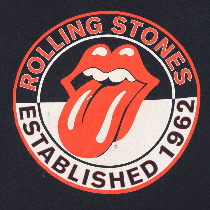 The Rolling Stones Band T-shirt, Band T, Men's L size cotton black type Vintage Second Hand