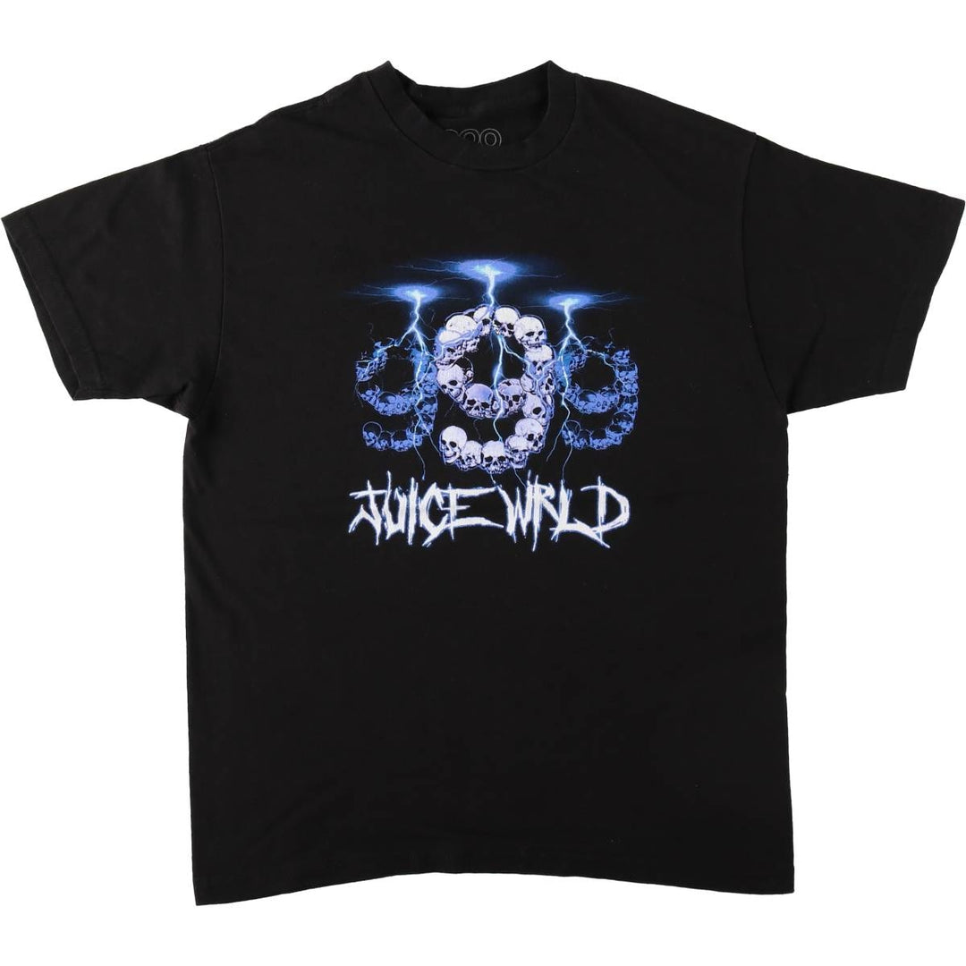 JUICE WRLD Rap T-shirt, Men's Size Medium cotton black type Vintage Second Hand