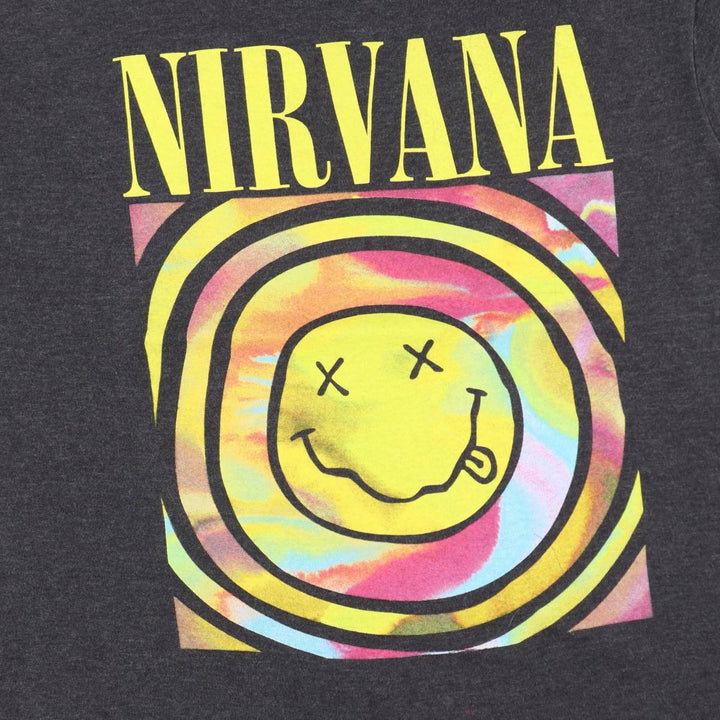 NIRVANA Nirvana Band T-shirt, Band T, Men's M size cotton gray type Vintage Second Hand