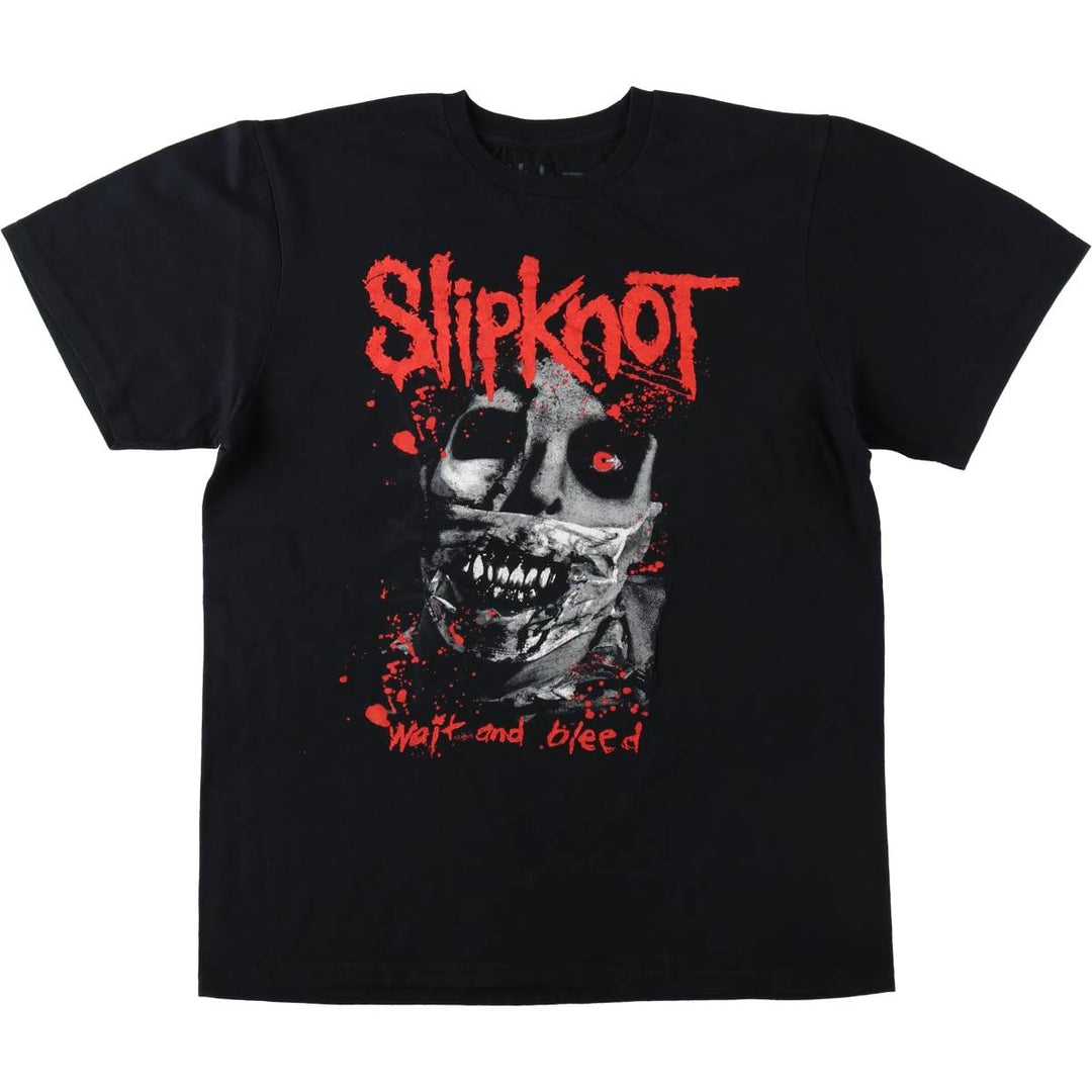 Slipknot Band T-shirt, Band T, Men's M size cotton black type Vintage Second Hand