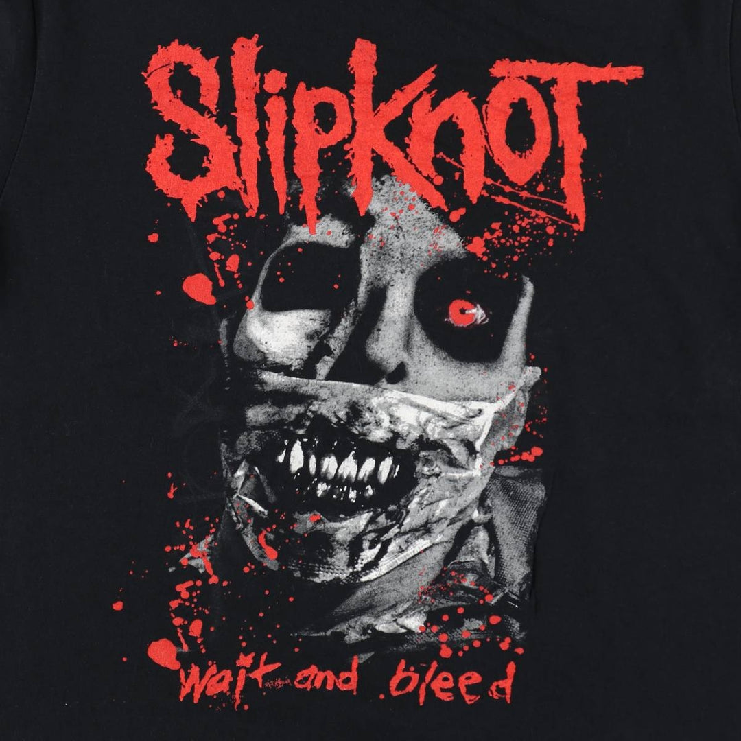 Slipknot Band T-shirt, Band T, Men's M size cotton black type Vintage Second Hand