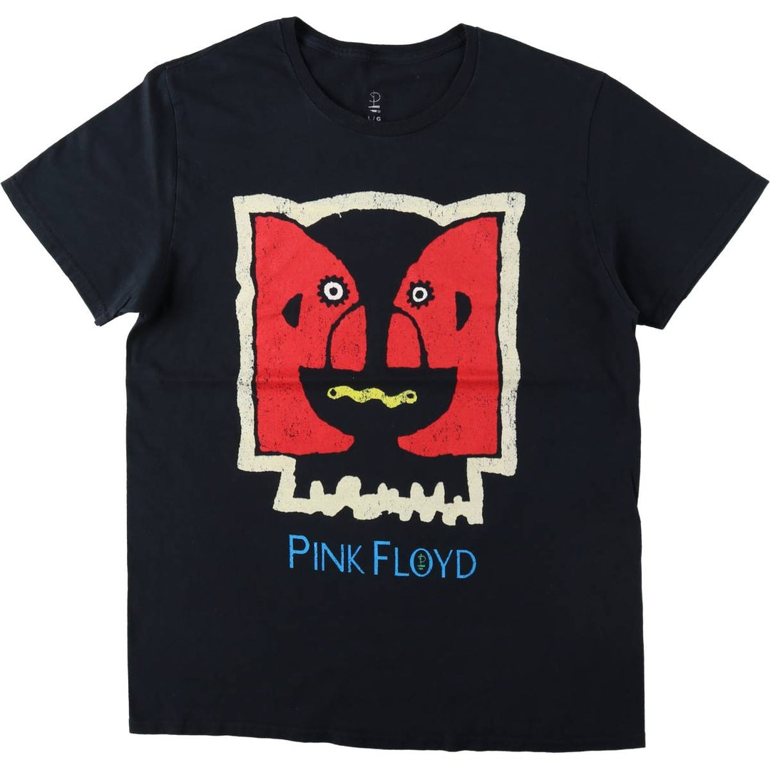 PINK FLOYD Pink Floyd Band T-shirt Band T Men's L size cotton black type Vintage Second Hand