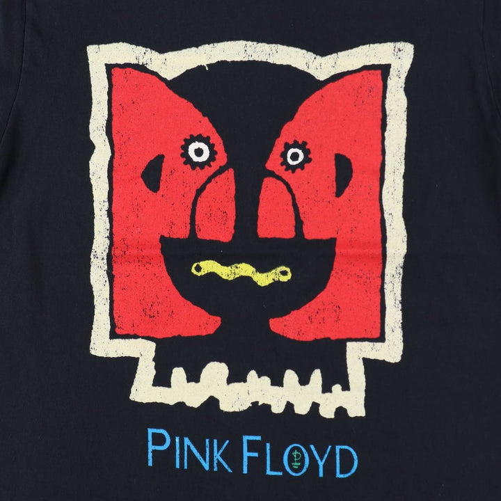 PINK FLOYD Pink Floyd Band T-shirt Band T Men's L size cotton black type Vintage Second Hand
