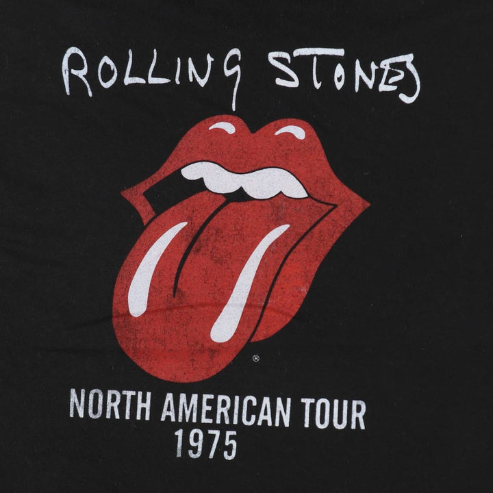 The Rolling Stones Band T-shirt, Men's XL cotton black type Vintage Second Hand