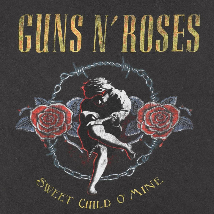 GUNS N' ROSES Guns N' Roses Band T-shirt Band T Men's L size cotton black type Vintage Second Hand