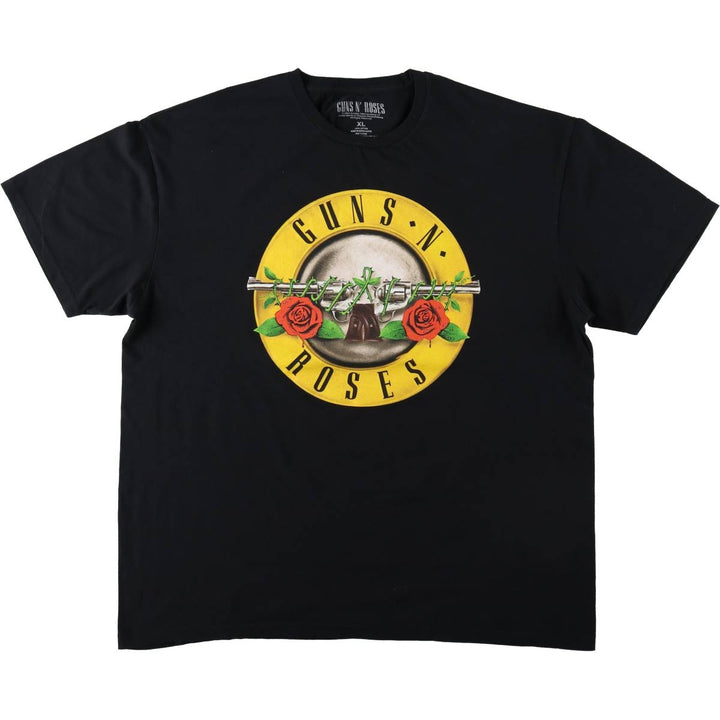 GUNS N' ROSES Guns N' Roses Band T-Shirt Band Tee Men's XL cotton black type Vintage Second Hand