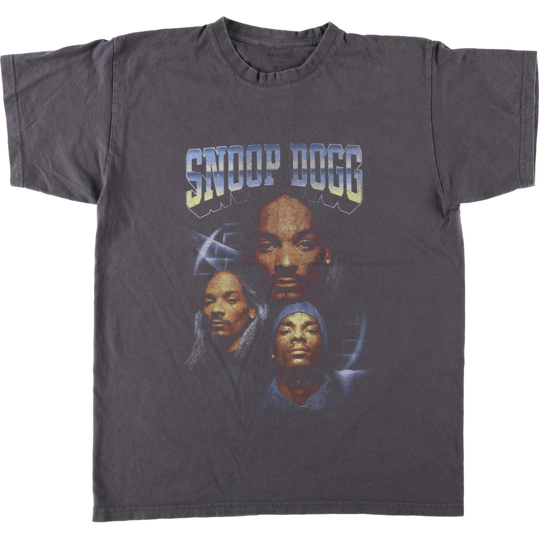 SNOOP DOGG Snoop Dogg Rap T-shirt Rap T Men's M size unclear Charcoal Vintage Second Hand