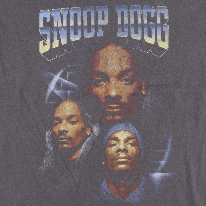 SNOOP DOGG Snoop Dogg Rap T-shirt Rap T Men's M size unclear Charcoal Vintage Second Hand