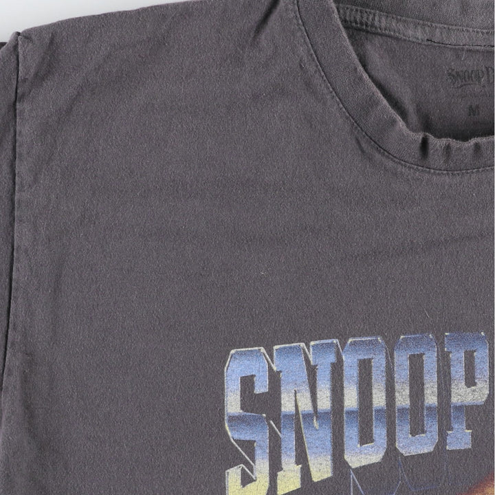 SNOOP DOGG Snoop Dogg Rap T-shirt Rap T Men's M size unclear Charcoal Vintage Second Hand