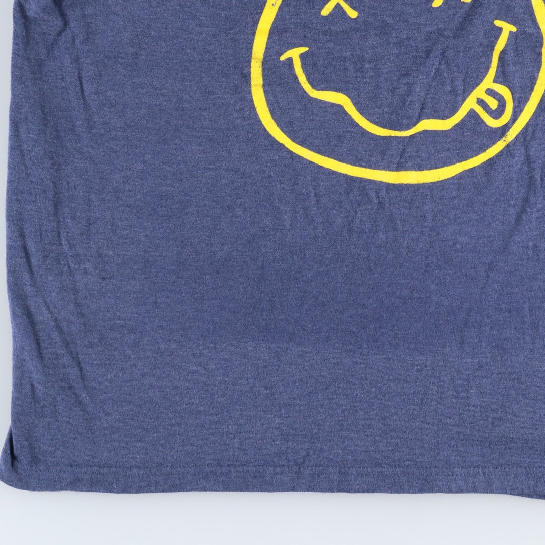 NIRVANA Nirvana Band T-shirt, Band T, Men's XL size unclear navy blue type Vintage Second Hand