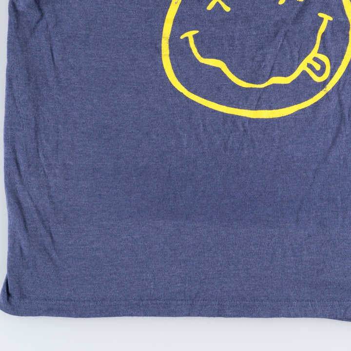 NIRVANA Nirvana Band T-shirt, Band T, Men's XL size unclear navy blue type Vintage Second Hand