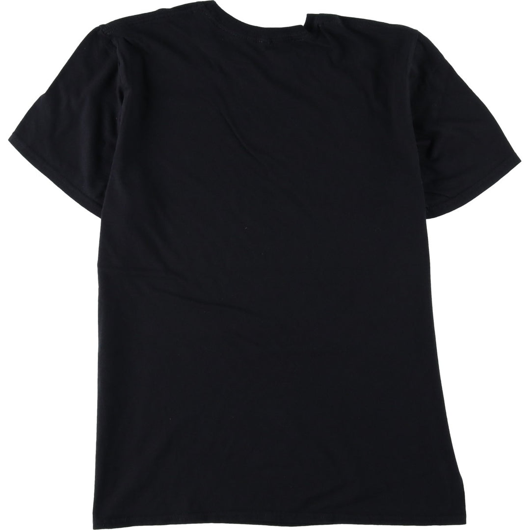 GUNS N' ROSES Skull Pattern Band T-shirt, Men's M size cotton black type Vintage Second Hand
