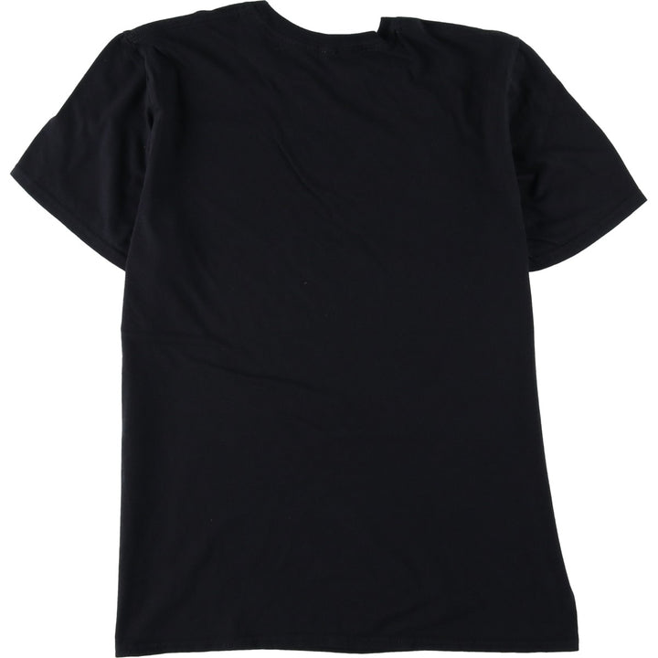 GUNS N' ROSES Skull Pattern Band T-shirt, Men's M size cotton black type Vintage Second Hand
