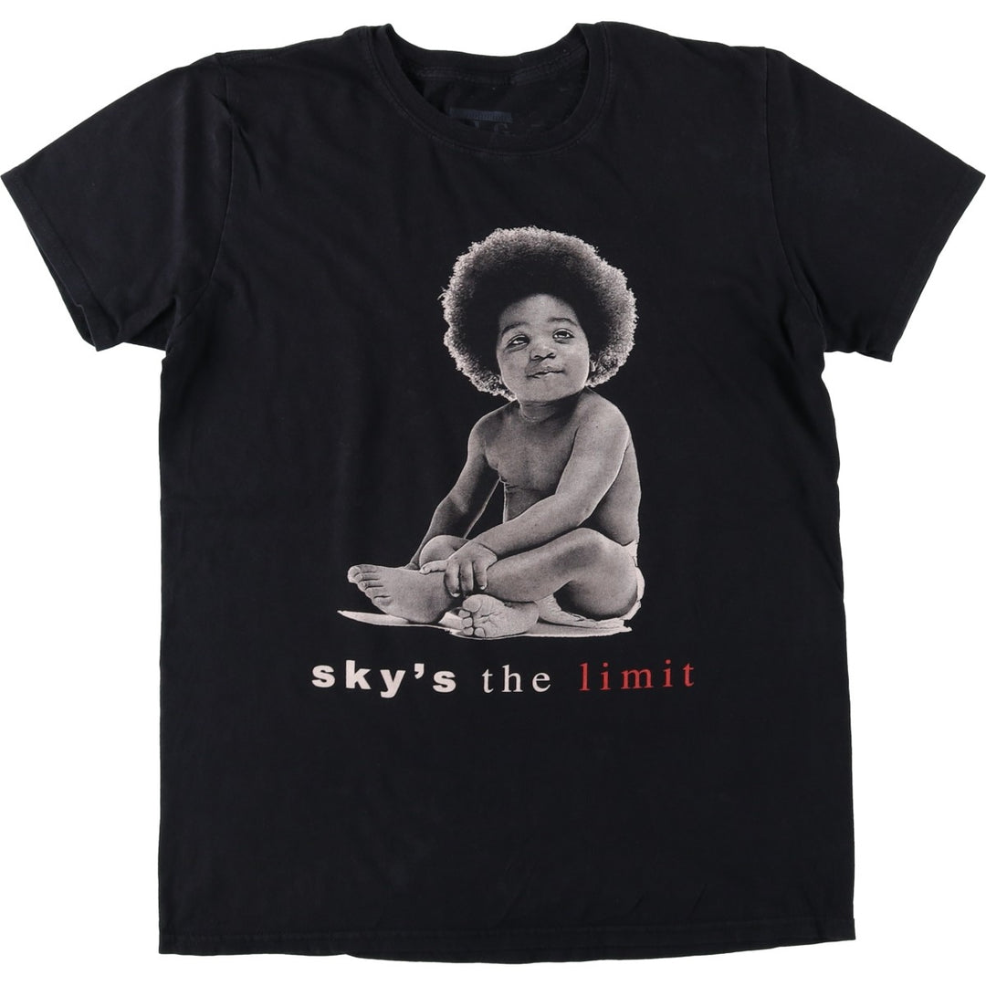 THE NOTORIOUS BIG Notorious BIG Rap T-shirt Rap T Men's M size cotton black type Vintage Second Hand
