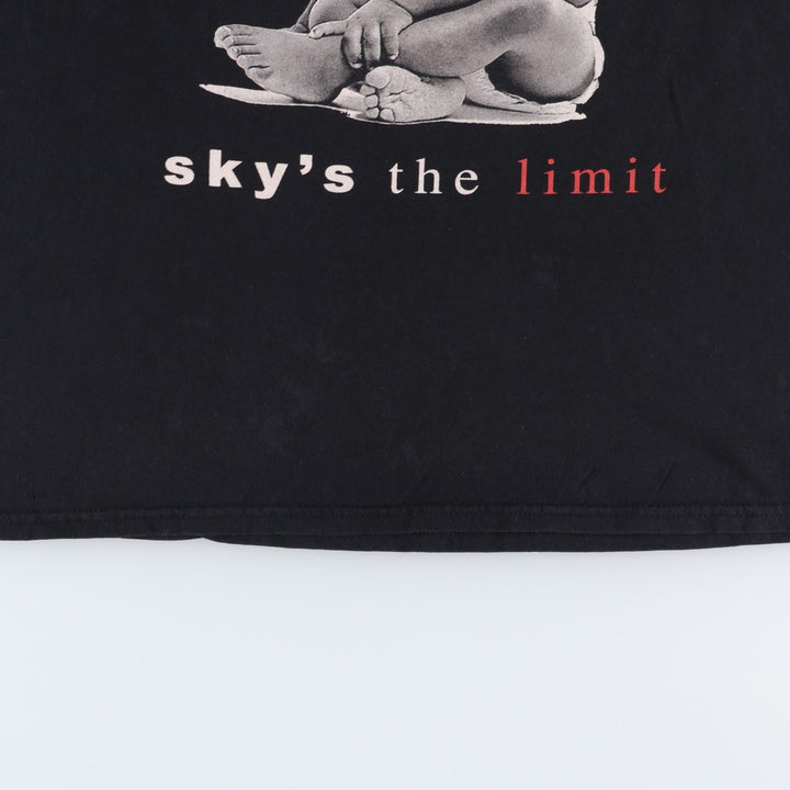 THE NOTORIOUS BIG Notorious BIG Rap T-shirt Rap T Men's M size cotton black type Vintage Second Hand
