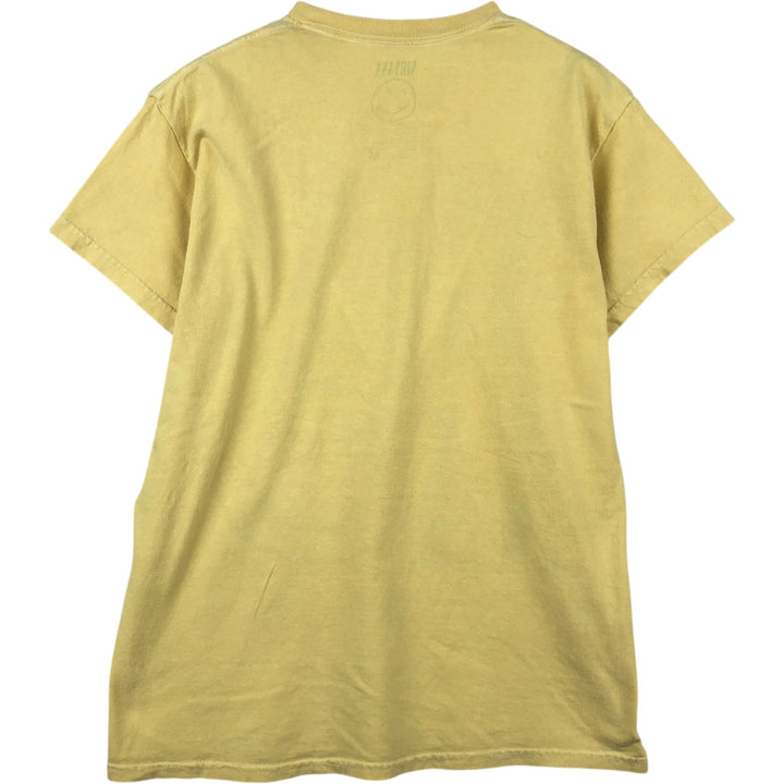 NIRVANA Nirvana Band T-shirt, Band T, Men's M size cotton lemon yellow Vintage Second Hand