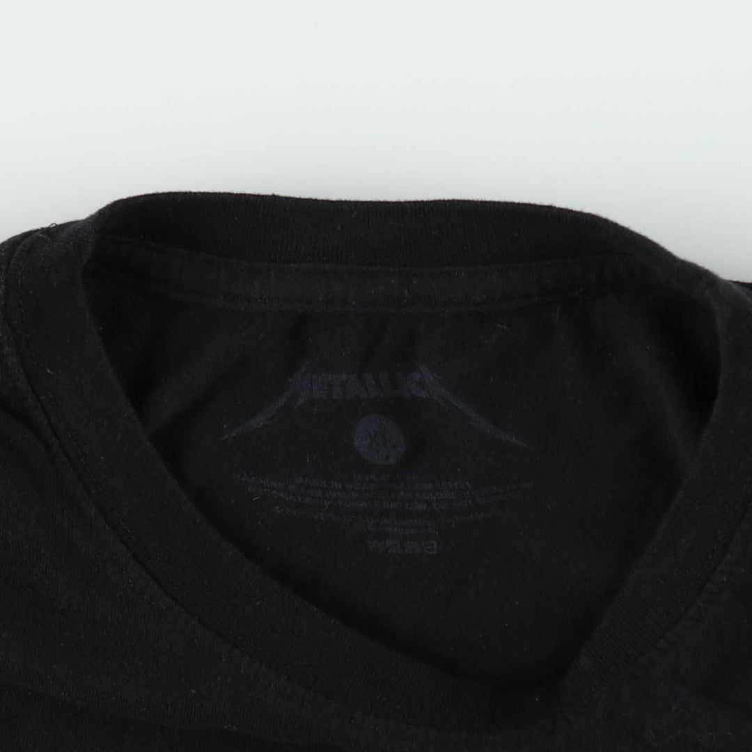 METALLICA Metallica Band T-shirt Band T Men's XL size cotton black type Vintage Second Hand