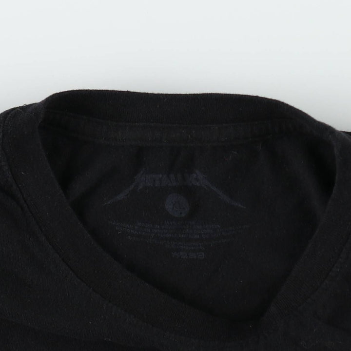 METALLICA Metallica Band T-shirt Band T Men's XL size cotton black type Vintage Second Hand