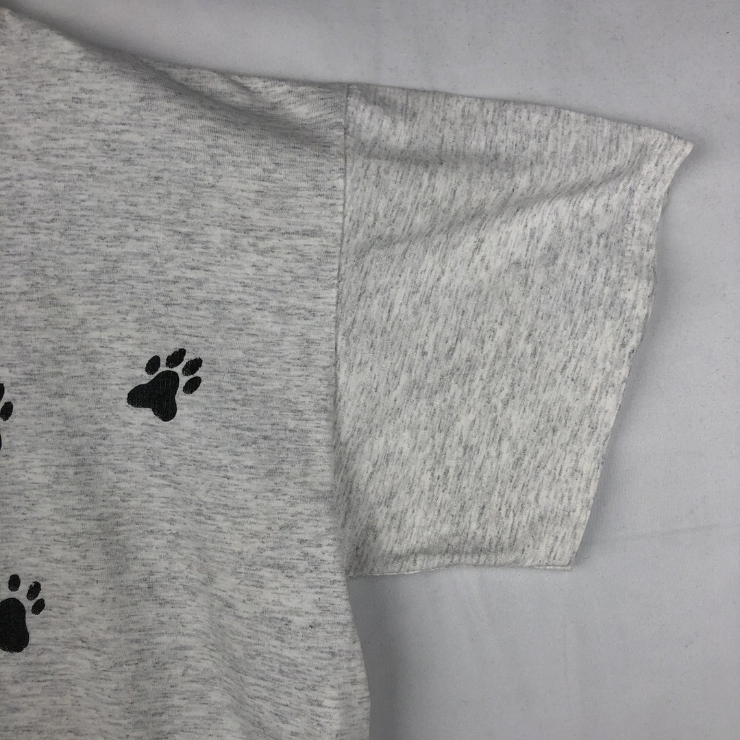 90'S Kittens Dog Print Animal T-Shirt, Made in USA, Men's XL (approx.), Vintage cotton gray type Vintage Second Hand