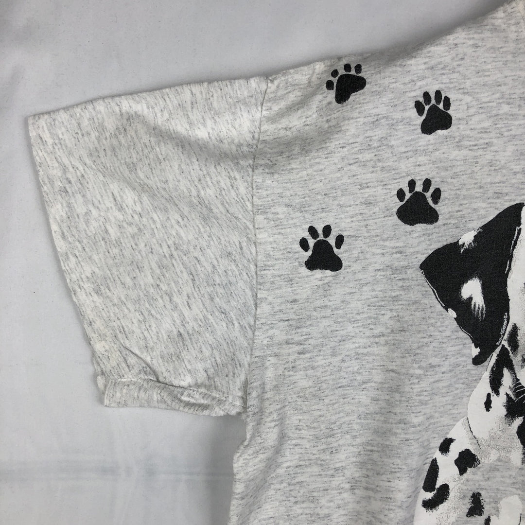 90'S Kittens Dog Print Animal T-Shirt, Made in USA, Men's XL (approx.), Vintage cotton gray type Vintage Second Hand