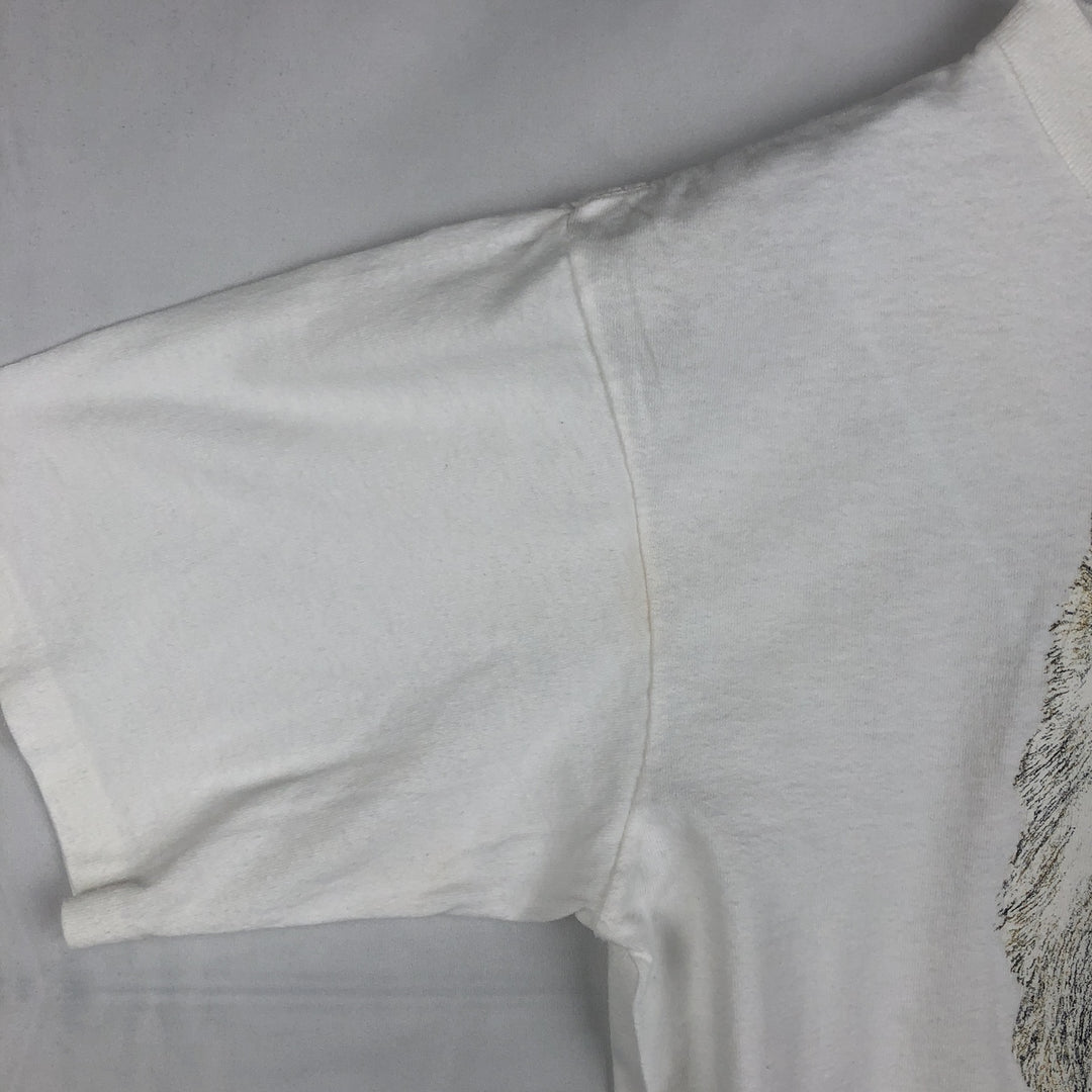 90'S ONEITA Westie West Highland White Terrier Dog Print Animal T-Shirt, Made in USA, Men's Size L (Equivalent), Vintage cotton white type Vintage Second Hand