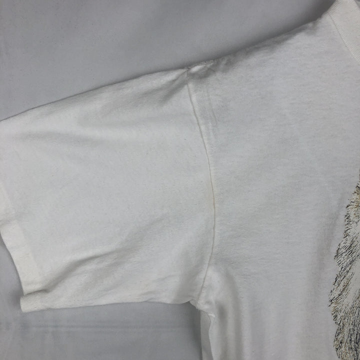 90'S ONEITA Westie West Highland White Terrier Dog Print Animal T-Shirt, Made in USA, Men's Size L (Equivalent), Vintage cotton white type Vintage Second Hand