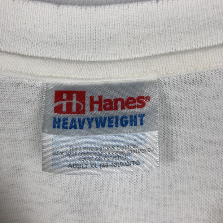 2000'S Hanes Heavyweight Animal T-shirt, Men's XL equivalent. cotton white type Vintage Second Hand