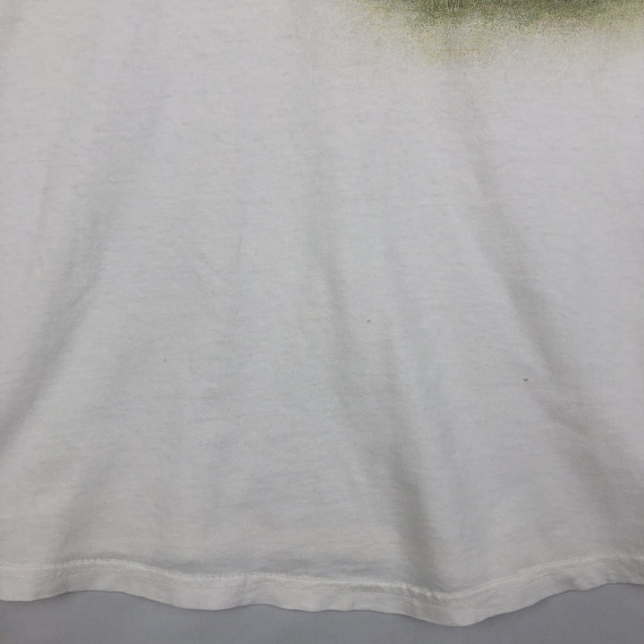 2000'S Hanes Heavyweight Animal T-shirt, Men's XL equivalent. cotton white type Vintage Second Hand
