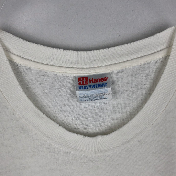 2000'S Hanes Heavyweight Animal T-shirt, Men's XL equivalent. cotton white type Vintage Second Hand