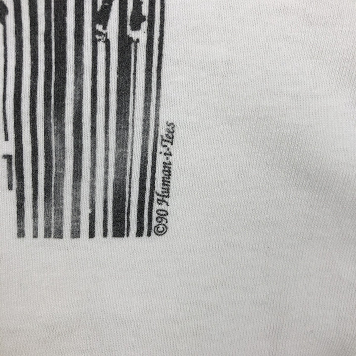 90'S Zebra Pattern Animal T-Shirt, Men's Size M (Equivalent), Vintage unclear white type Vintage Second Hand