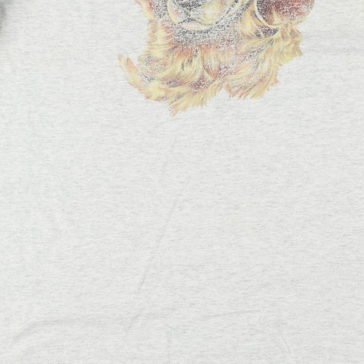 90'S Fruit of the Loom BEST Golden Retriever Dog Print Animal T-Shirt, Made in USA, Men's XL Equivalent, Vintage cotton gray type Vintage Second Hand