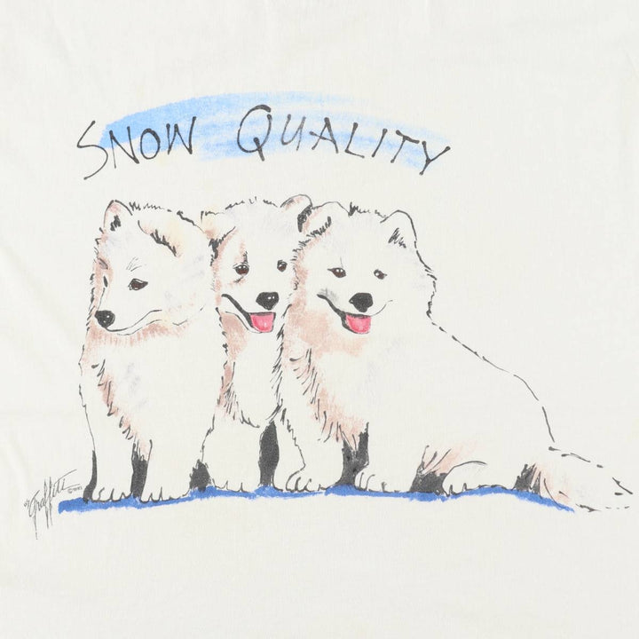 90'S Hanes HEAVYWEIGHT 50 cotton white type Vintage Second Hand