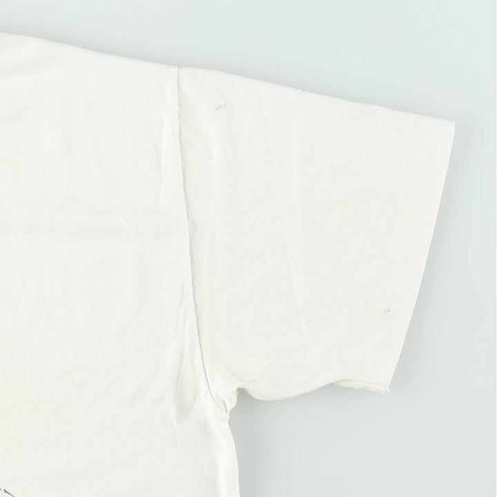 90'S Hanes HEAVYWEIGHT 50 cotton white type Vintage Second Hand